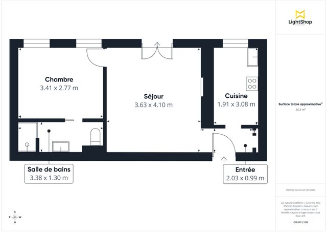 Appartement F2 à vendre - 2 pièces - 37.0 m2 - PARIS - 75011 - ILE-DE-FRANCE - Century 21 Chorus Saint-Antoine