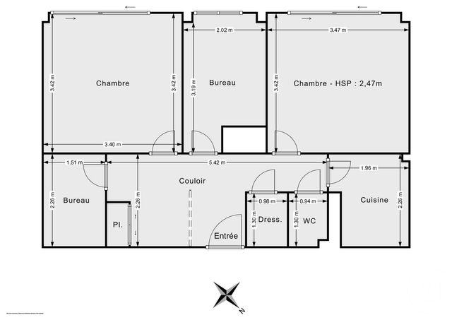 Appartement F3 à vendre PARIS