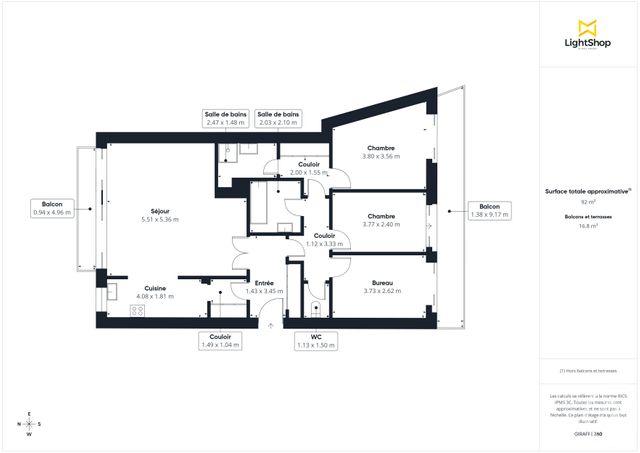 Appartement F4 à vendre - 4 pièces - 98.0 m2 - PARIS - 75012 - ILE-DE-FRANCE - Century 21 Chorus Saint-Antoine