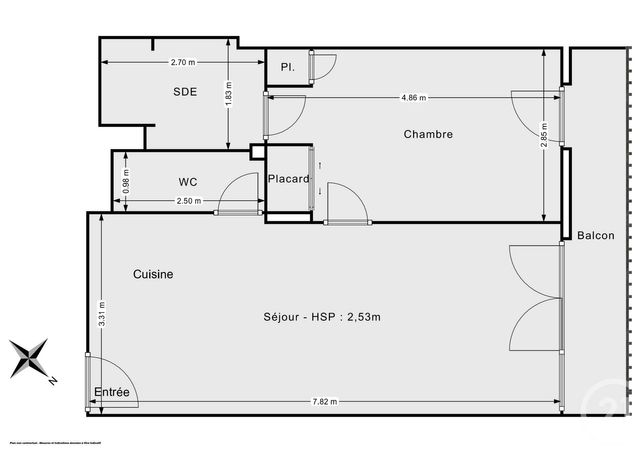 Appartement F2 à vendre - 2 pièces - 46.5 m2 - PARIS - 75020 - ILE-DE-FRANCE - Century 21 Chorus Saint-Antoine