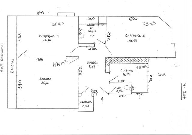 Appartement F3 à vendre - 3 pièces - 64.7 m2 - PARIS - 75011 - ILE-DE-FRANCE - Century 21 Chorus Saint-Antoine