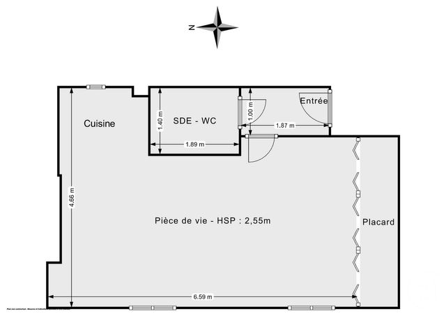 Appartement Studio à vendre - 1 pièce - 31.0 m2 - PARIS - 75011 - ILE-DE-FRANCE - Century 21 Chorus Saint-Antoine