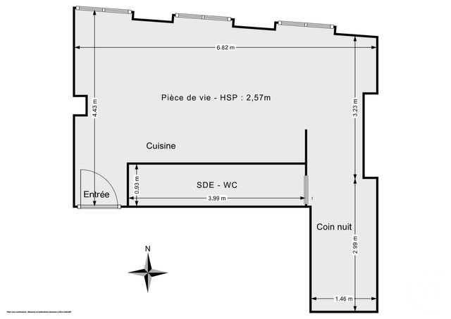 Appartement Studio à vendre - 1 pièce - 31.62 m2 - PARIS - 75011 - ILE-DE-FRANCE - Century 21 Chorus Saint-Antoine