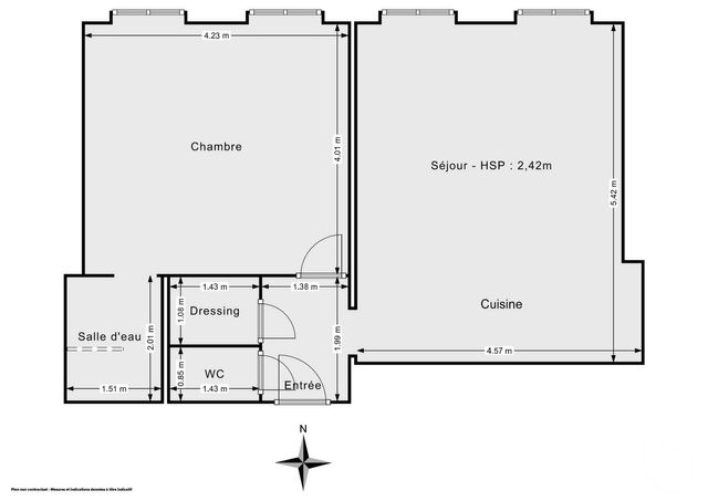 Appartement F2 à vendre - 2 pièces - 48.7 m2 - PARIS - 75011 - ILE-DE-FRANCE - Century 21 Chorus Saint-Antoine