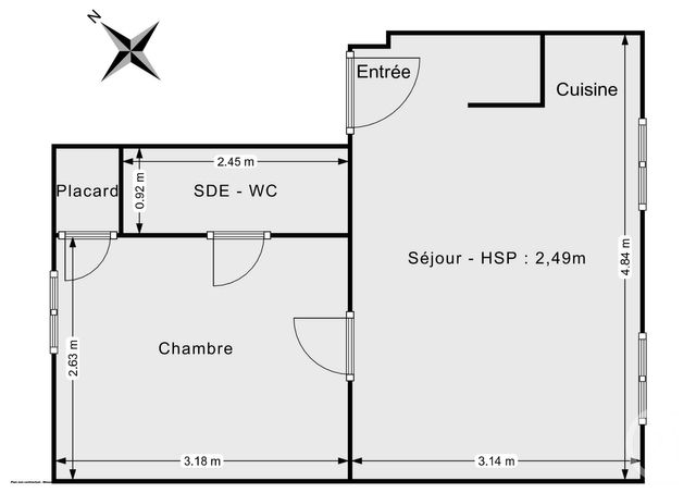Appartement F2 à vendre - 2 pièces - 26.41 m2 - PARIS - 75012 - ILE-DE-FRANCE - Century 21 Chorus Saint-Antoine